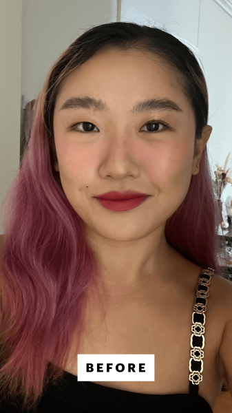 Han before applying the L'Oral Paris Telescopic Original Waterproof Mascara