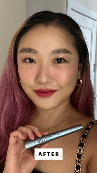 Han after applying the L'Oral Paris Telescopic Original Waterproof Mascara